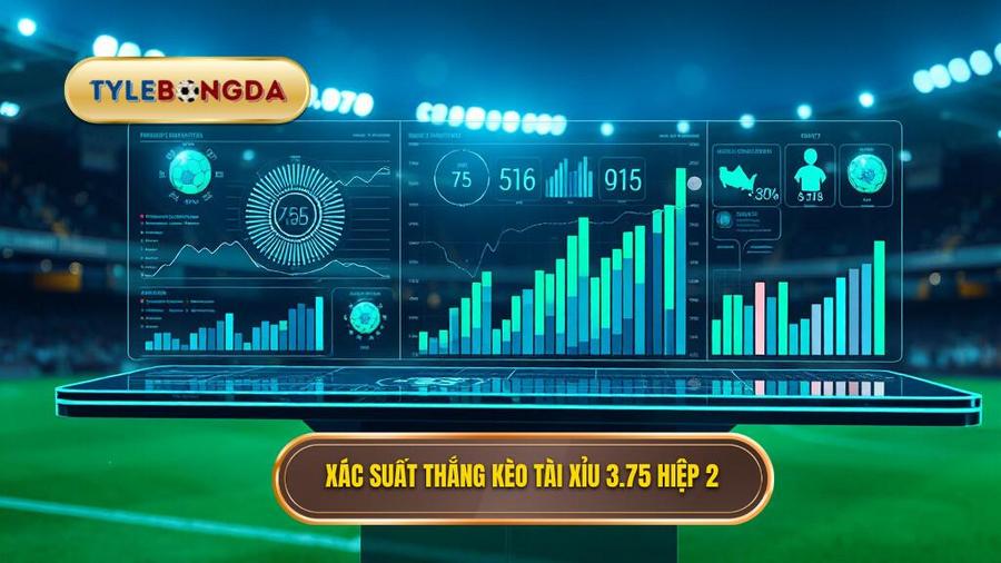 Bảng phân tích xác suất thắng kèo tài xỉu 3.75 hiệp 2
